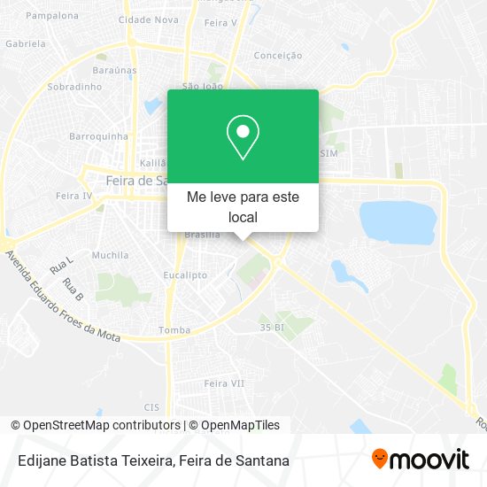 Edijane Batista Teixeira mapa
