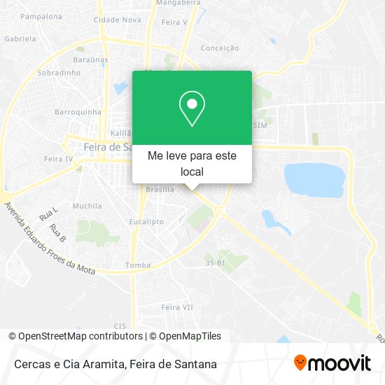 Cercas e Cia Aramita mapa