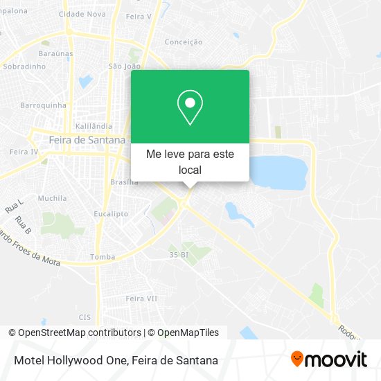 Motel Hollywood One mapa