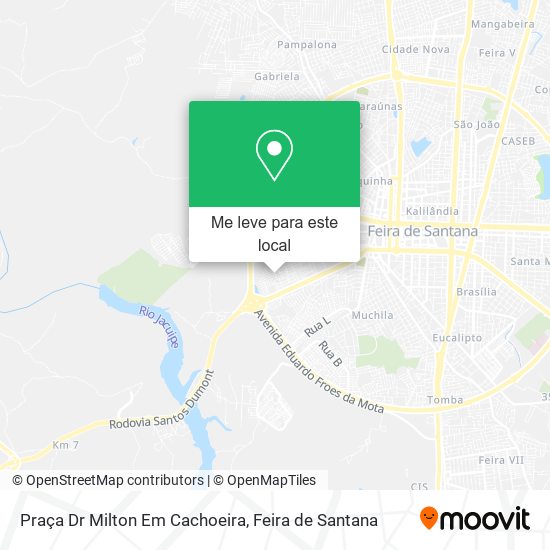 Praça Dr Milton Em Cachoeira mapa