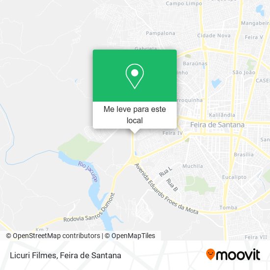 Licuri Filmes mapa