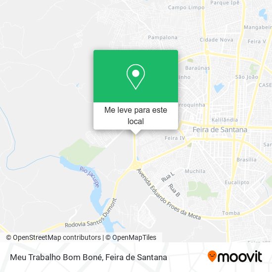 Meu Trabalho Bom Boné mapa