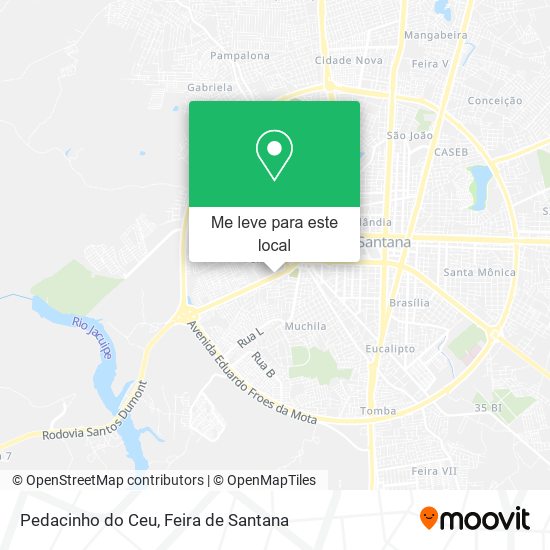 Pedacinho do Ceu mapa