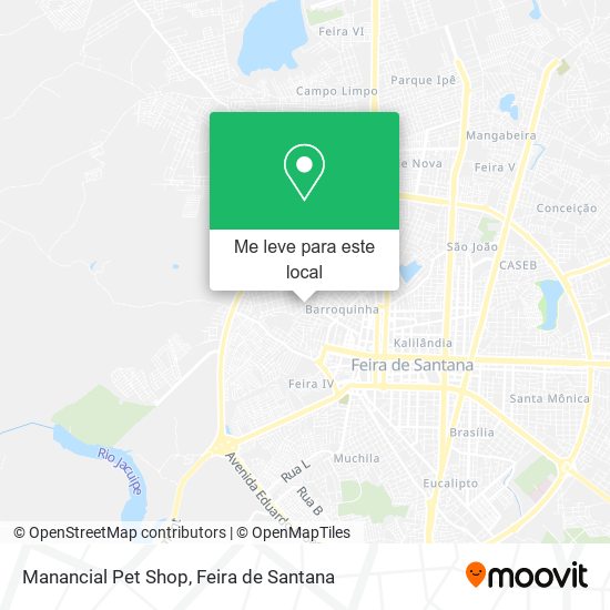 Manancial Pet Shop mapa