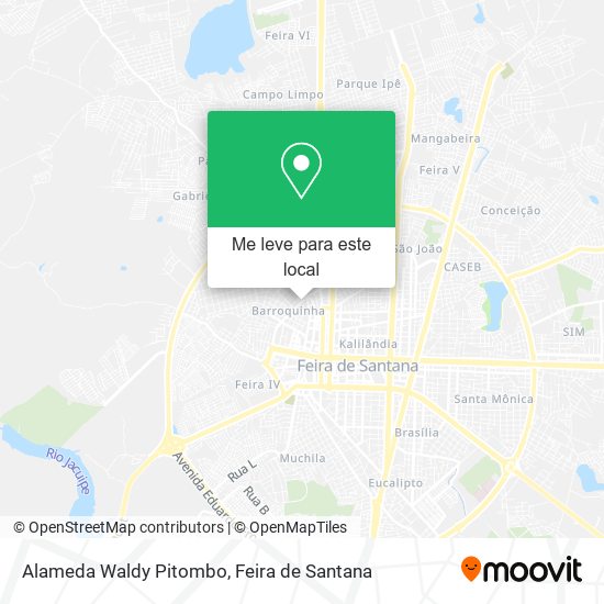 Alameda Waldy Pitombo mapa