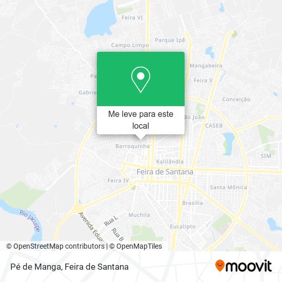 Pé de Manga mapa