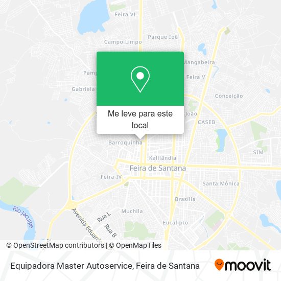 Equipadora Master Autoservice mapa