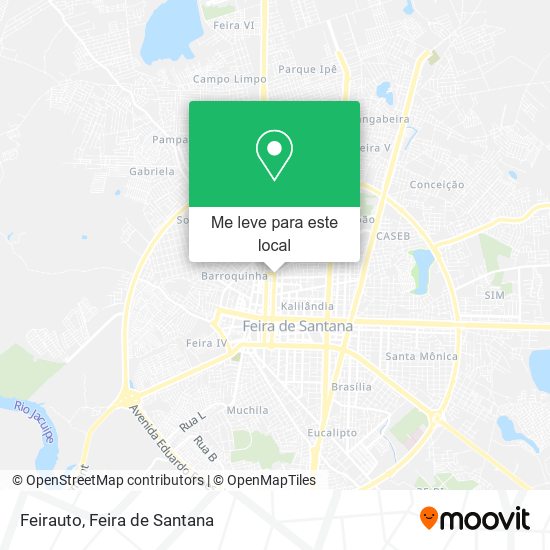 Feirauto mapa