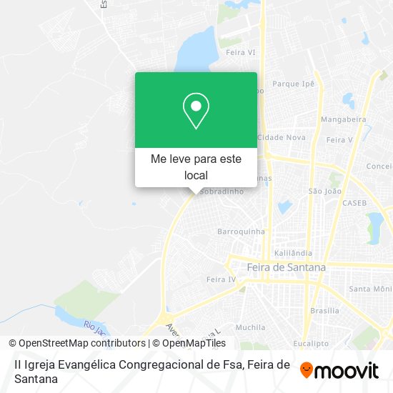 II Igreja Evangélica Congregacional de Fsa mapa