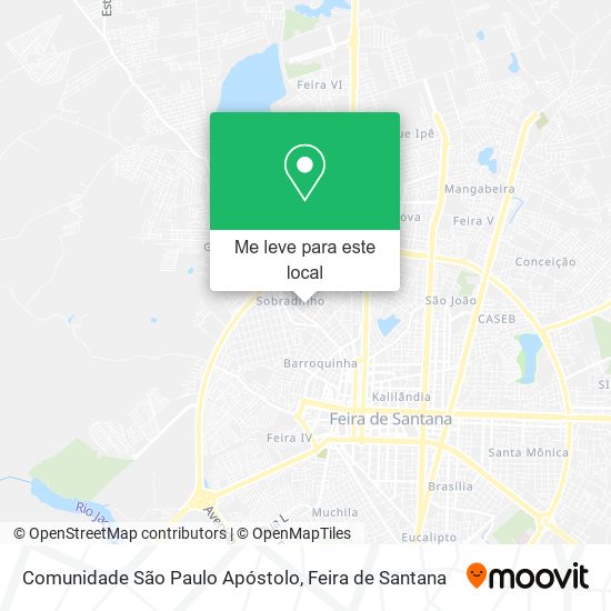 Comunidade São Paulo Apóstolo mapa