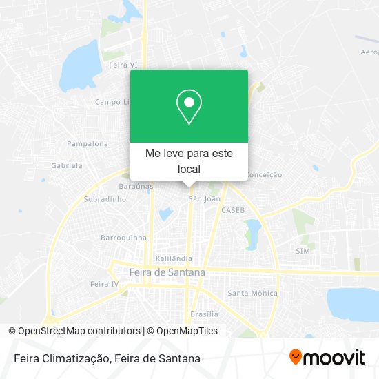 Feira Climatização mapa
