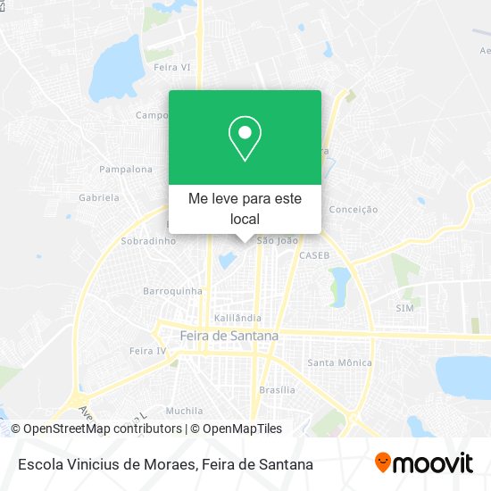 Escola Vinicius de Moraes mapa