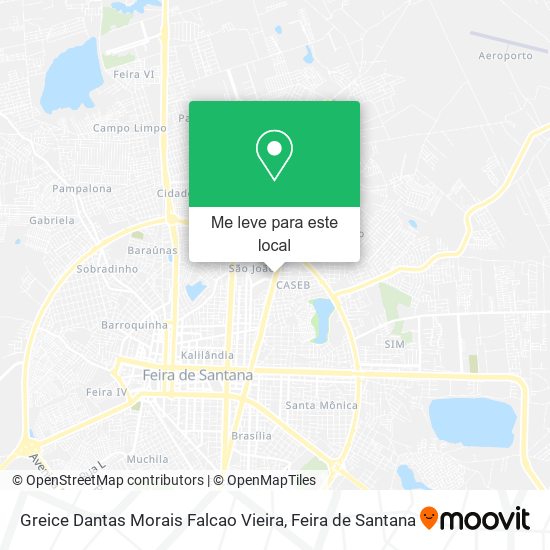 Greice Dantas Morais Falcao Vieira mapa