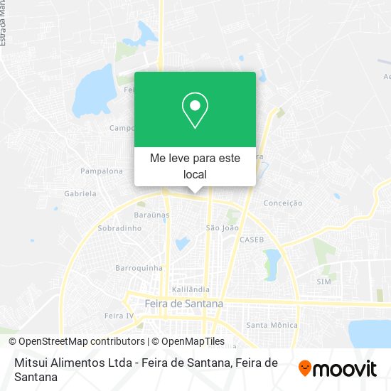 Mitsui Alimentos Ltda - Feira de Santana mapa