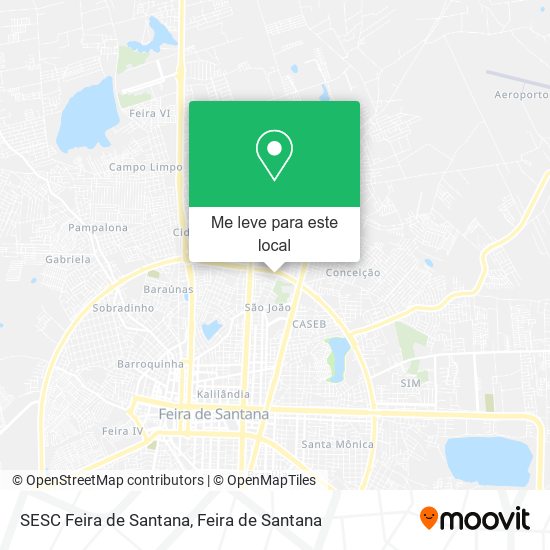 SESC Feira de Santana mapa