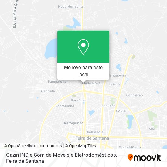 Gazin IND e Com de Móveis e Eletrodomésticos mapa