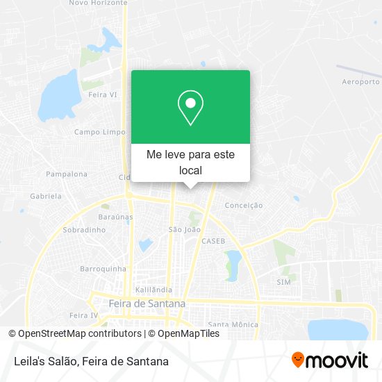 Leila's Salão mapa