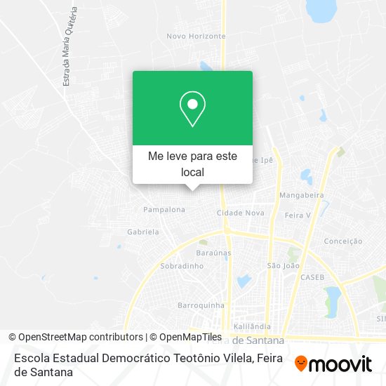 Escola Estadual Democrático Teotônio Vilela mapa