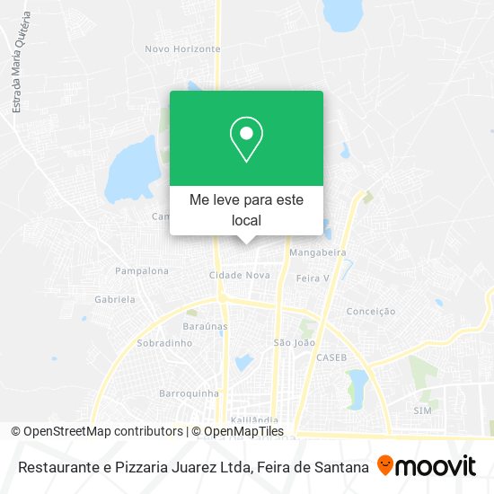 Restaurante e Pizzaria Juarez Ltda mapa