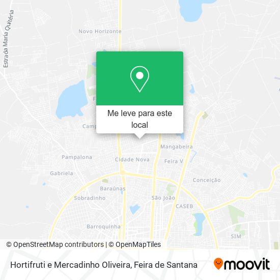 Hortifruti e Mercadinho Oliveira mapa