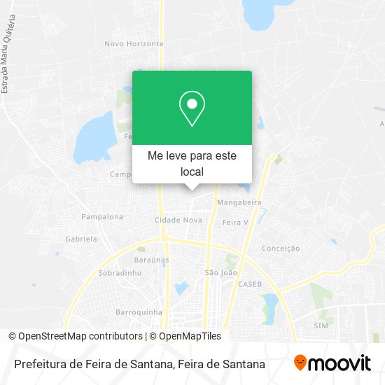 Prefeitura de Feira de Santana mapa