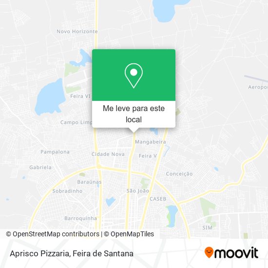 Aprisco Pizzaria mapa