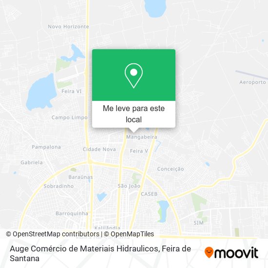 Auge Comércio de Materiais Hidraulicos mapa