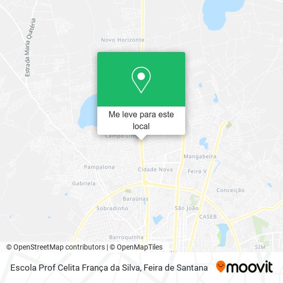 Escola Prof Celita França da Silva mapa