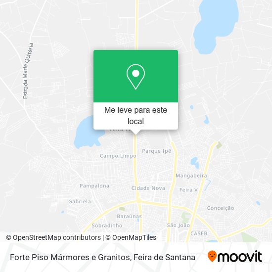 Forte Piso Mármores e Granitos mapa