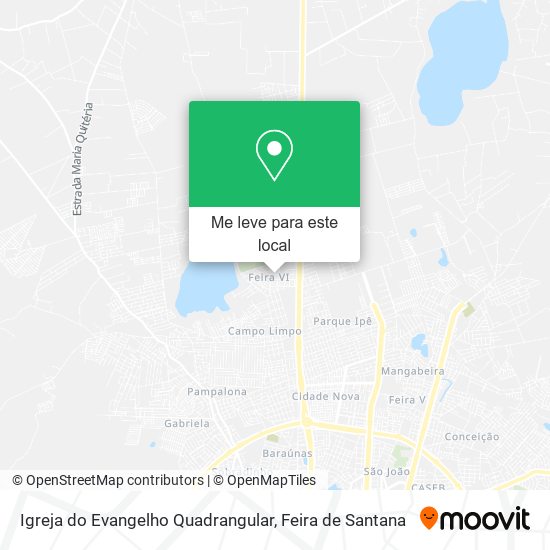 Igreja do Evangelho Quadrangular mapa