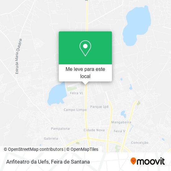 Anfiteatro da Uefs mapa