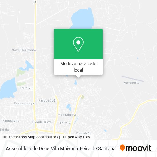 Assembleia de Deus Vila Maivana mapa