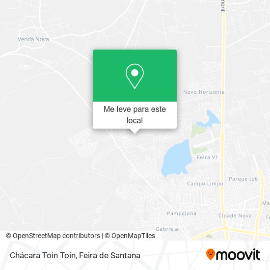 Chácara Toin Toin mapa