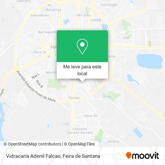 Vidracaria Adenil Falcao mapa