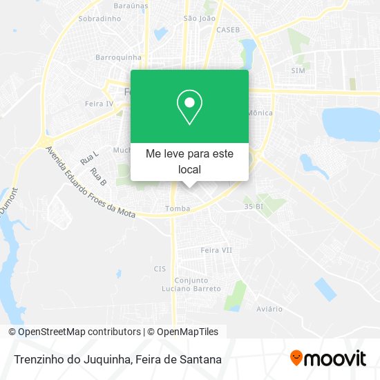 Trenzinho do Juquinha mapa