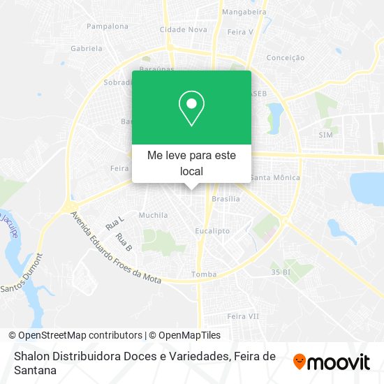 Shalon Distribuidora Doces e Variedades mapa