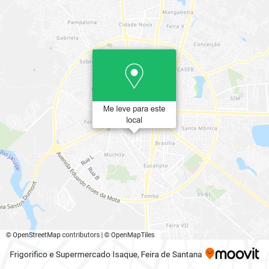 Frigorifico e Supermercado Isaque mapa