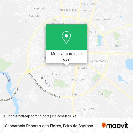 Casasmais Recanto das Flores mapa