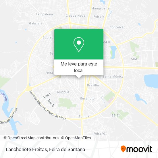 Lanchonete Freitas mapa