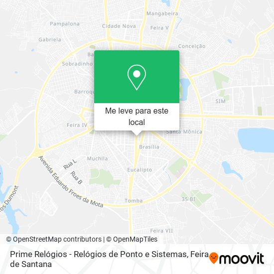 Prime Relógios - Relógios de Ponto e Sistemas mapa