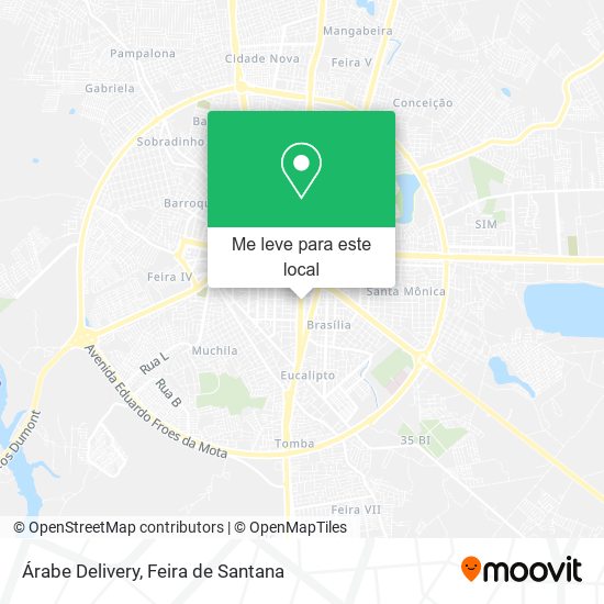 Árabe Delivery mapa