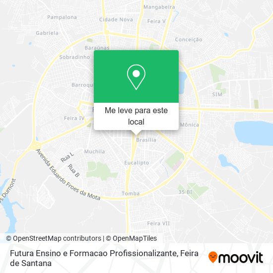 Futura Ensino e Formacao Profissionalizante mapa