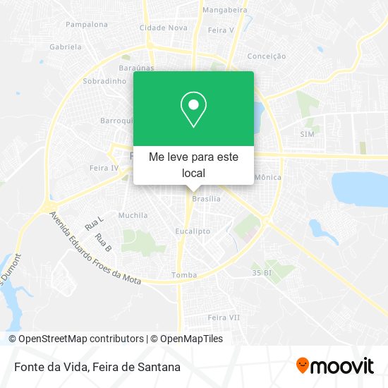 Fonte da Vida mapa