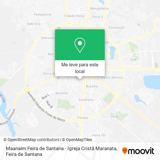 Maanaim Feira de Santana - Igreja Cristã Maranata mapa