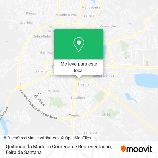 Quitanda da Madeira Comercio e Representacao mapa