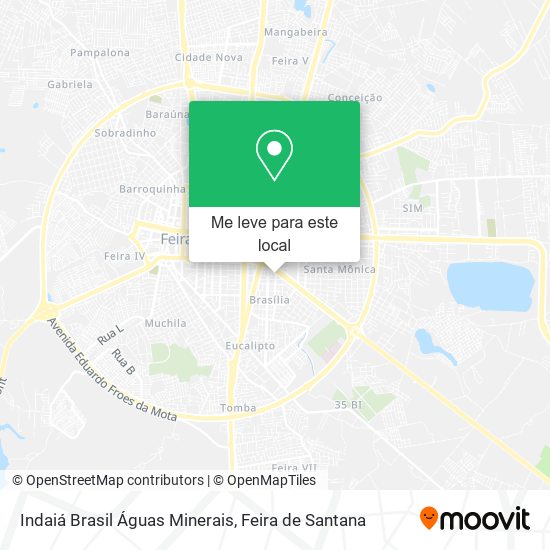 Indaiá Brasil Águas Minerais mapa
