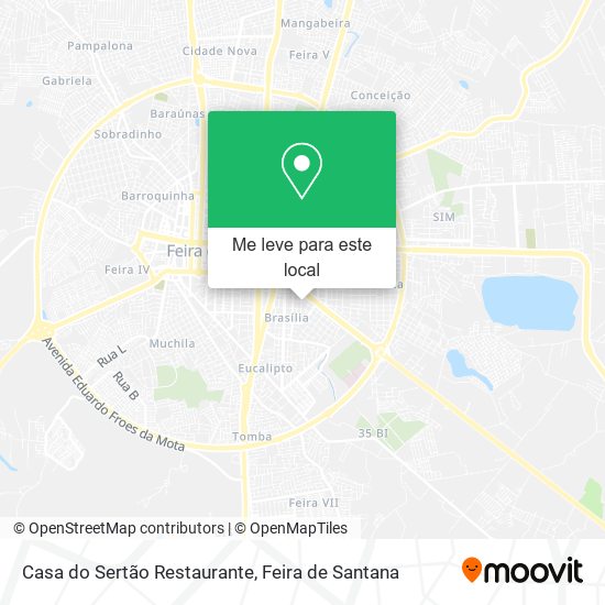 Casa do Sertão Restaurante mapa