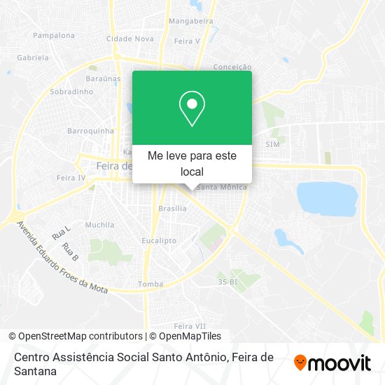 Centro Assistência Social Santo Antônio mapa