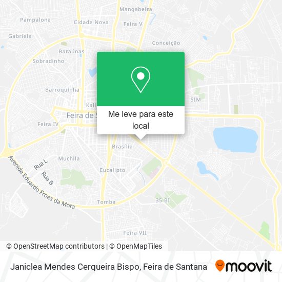 Janiclea Mendes Cerqueira Bispo mapa
