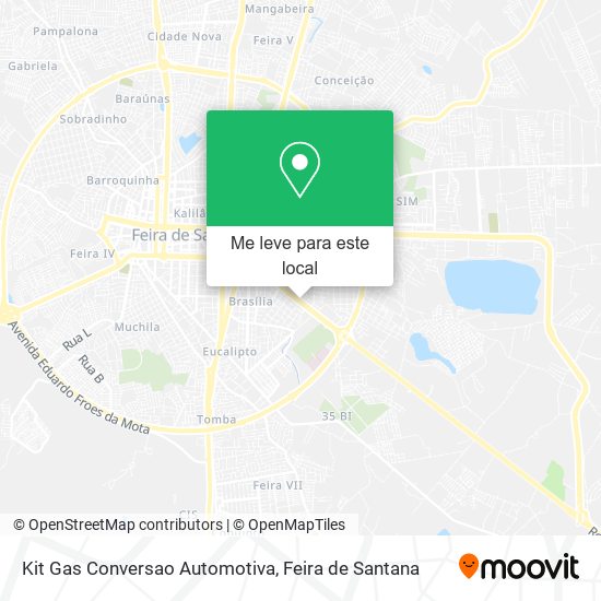 Kit Gas Conversao Automotiva mapa